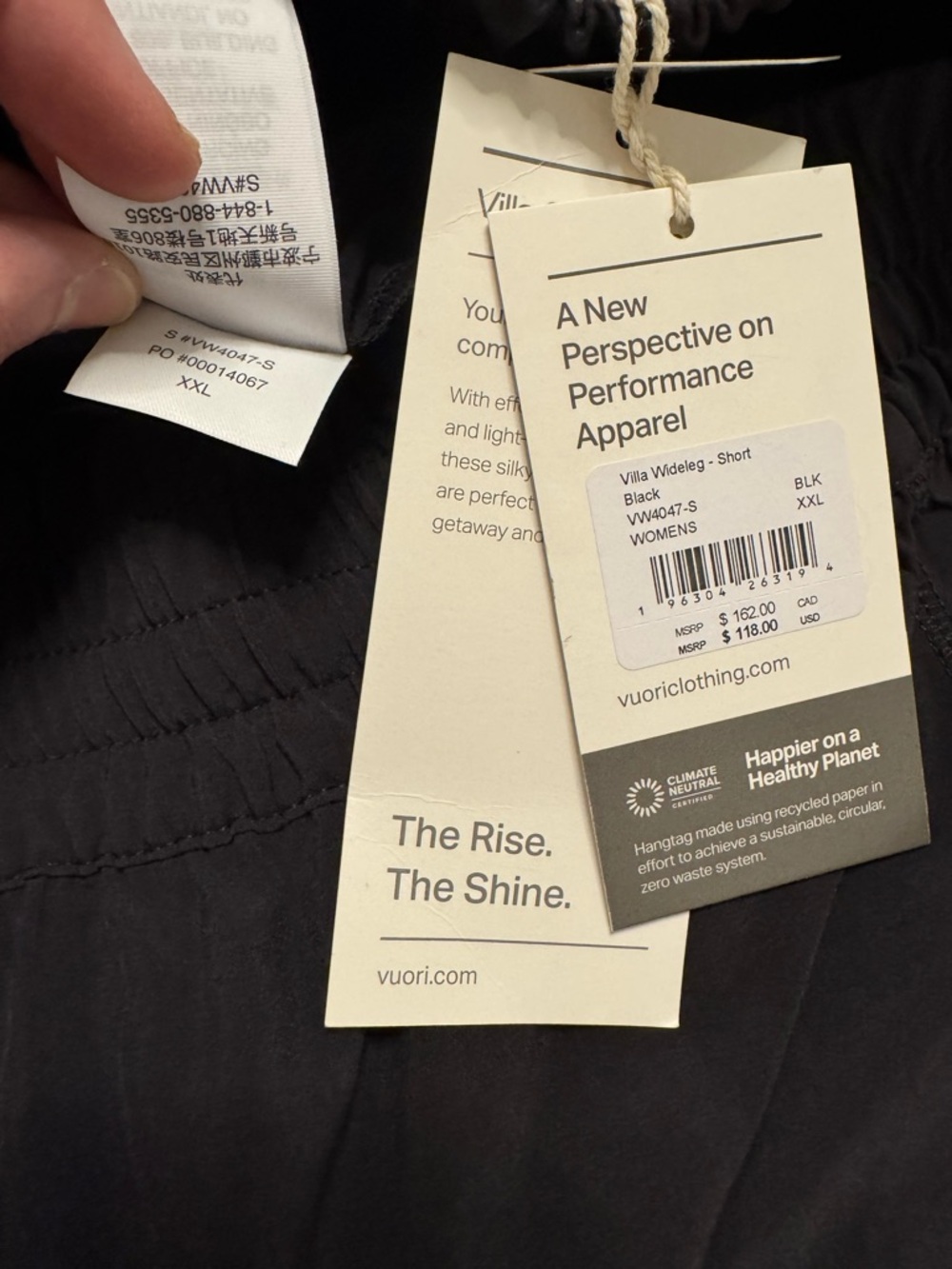 Vuori Black Wide-Leg Lounge Pants - Picture 6 of 6